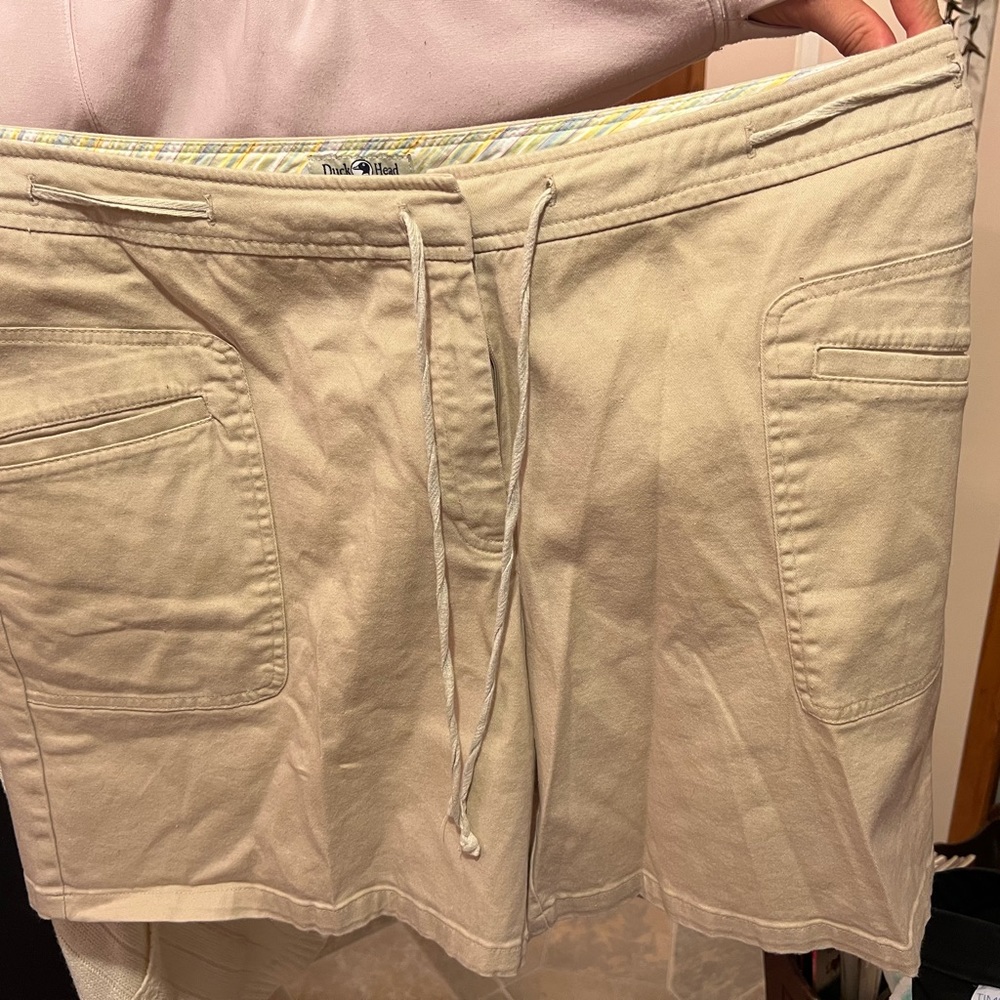 Duck head retro shorts beige
